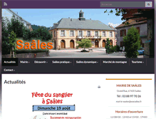 Tablet Screenshot of mairie-saales.fr